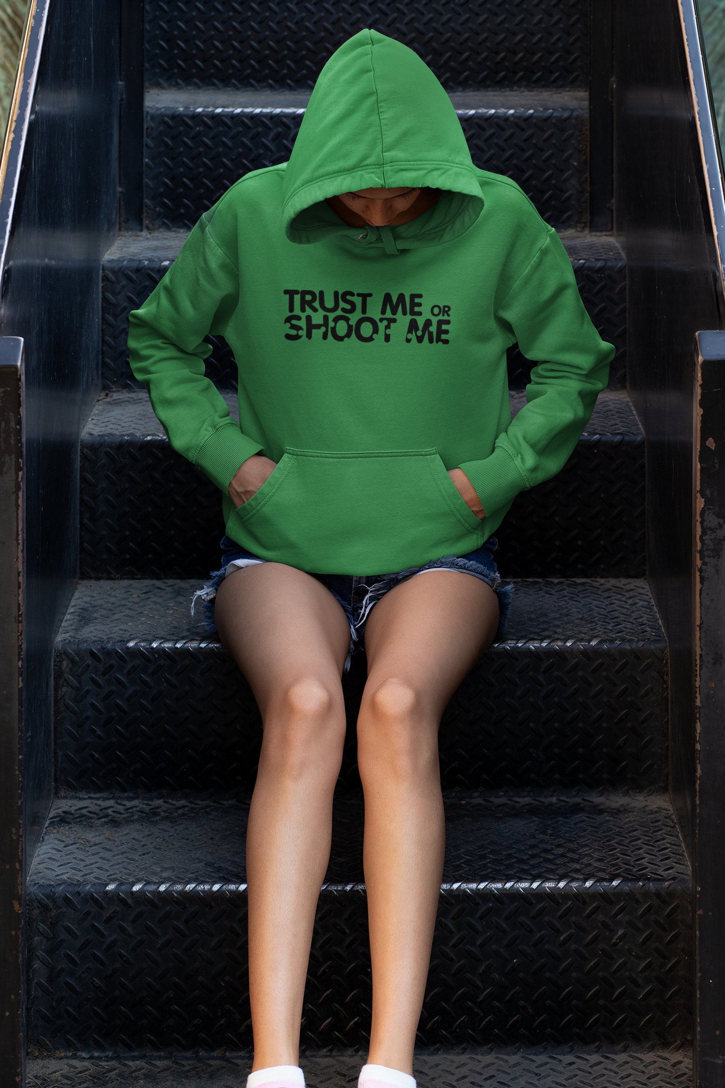 Trust Me or Shoot Me Hoodie Women/Unisex