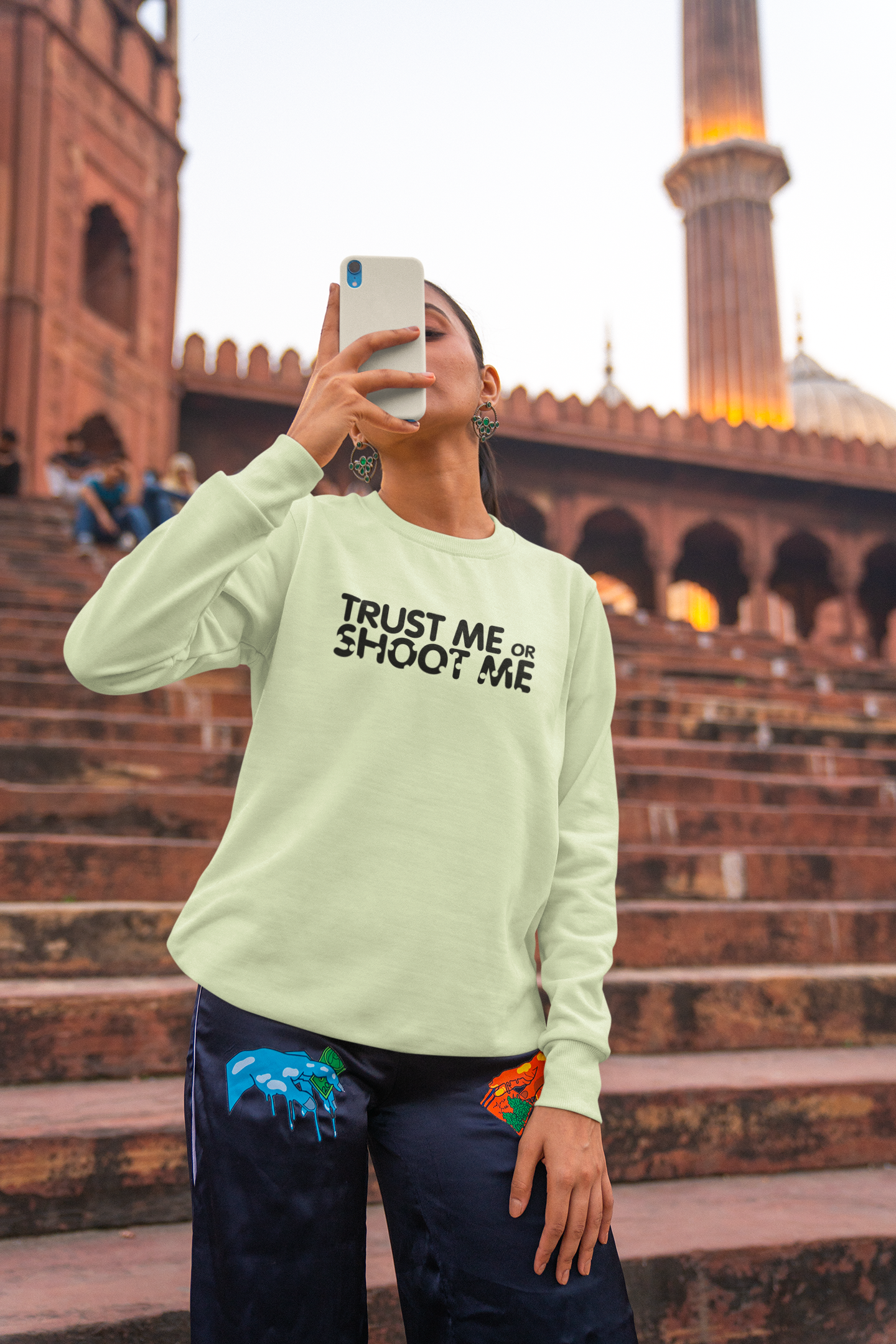 Trust Me or Shoot Me Sweater Women/Unisex