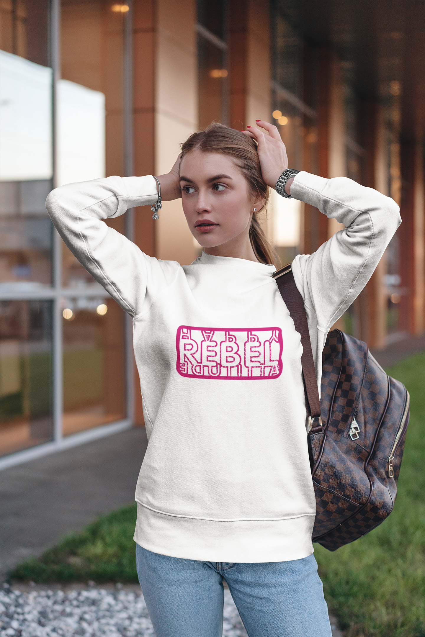 Happy Rebel Attitude Sweater Women Unisex