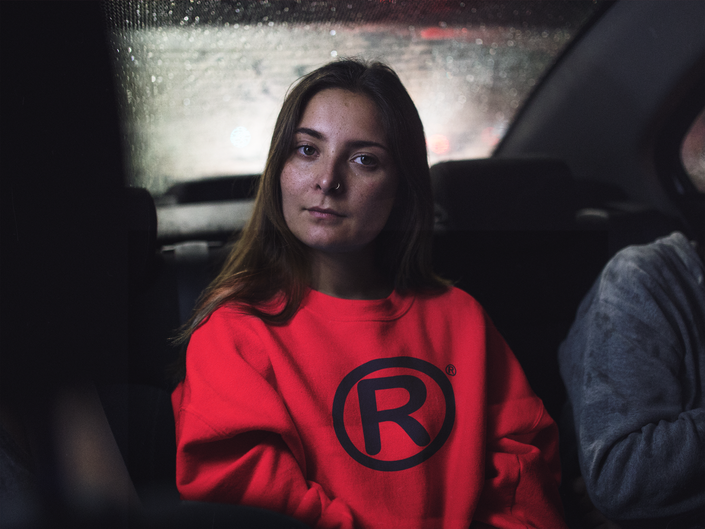 R Sweater Women/Unisex Baggy