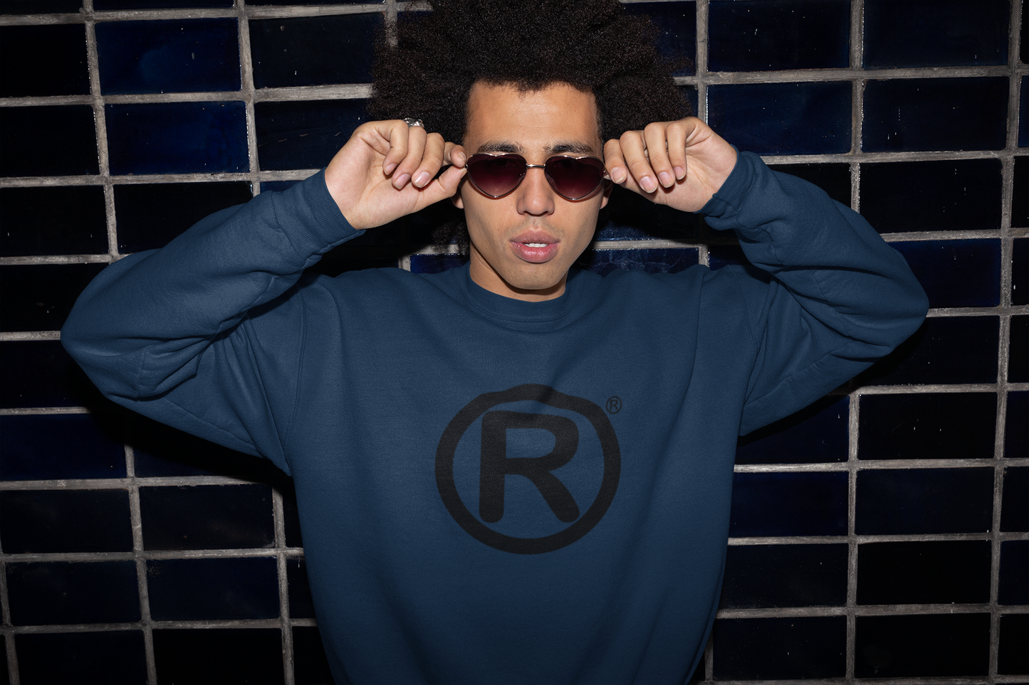 R Sweater Men/Unisex Baggy