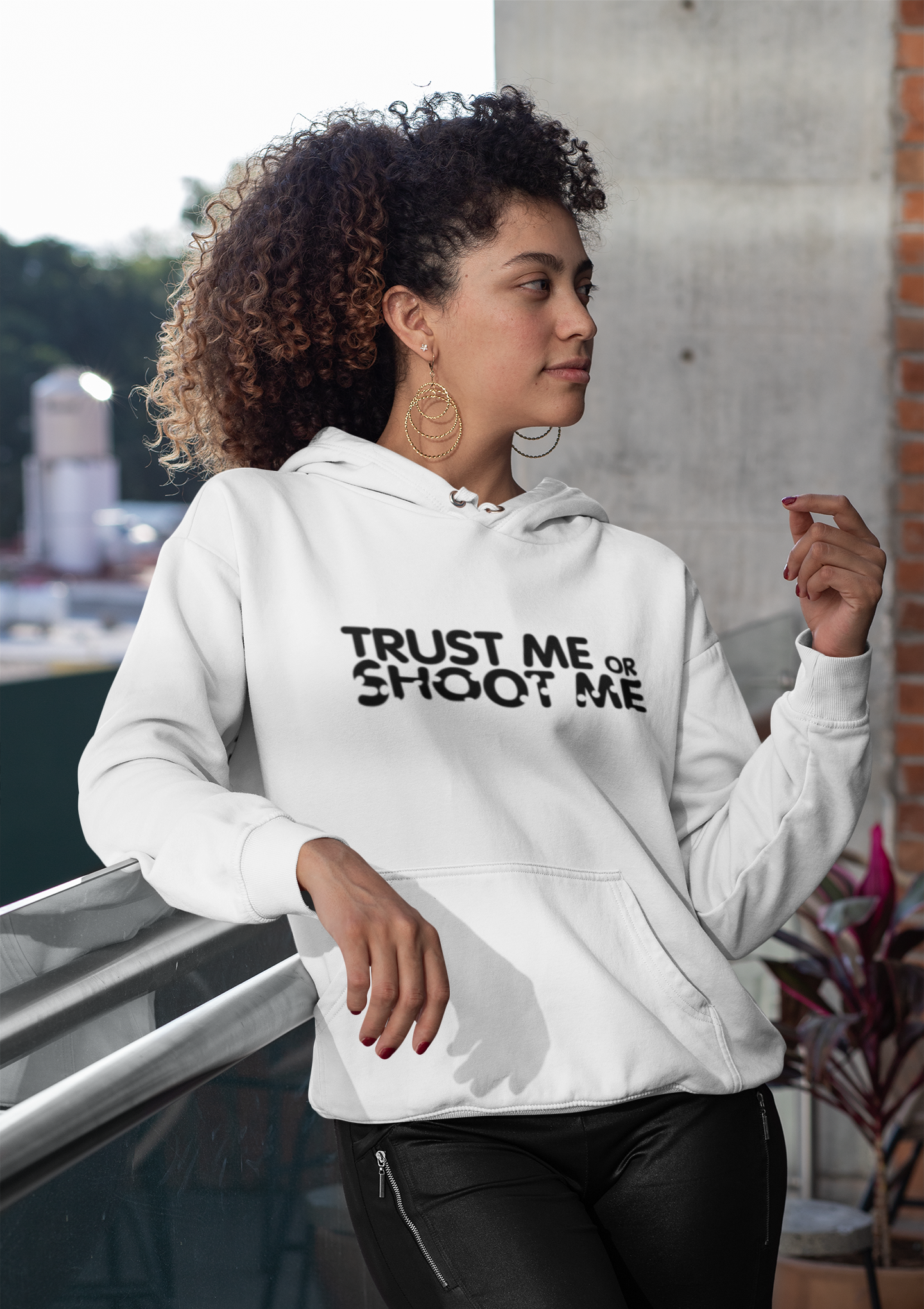 Trust Me or Shoot Me Hoodie Women/Unisex