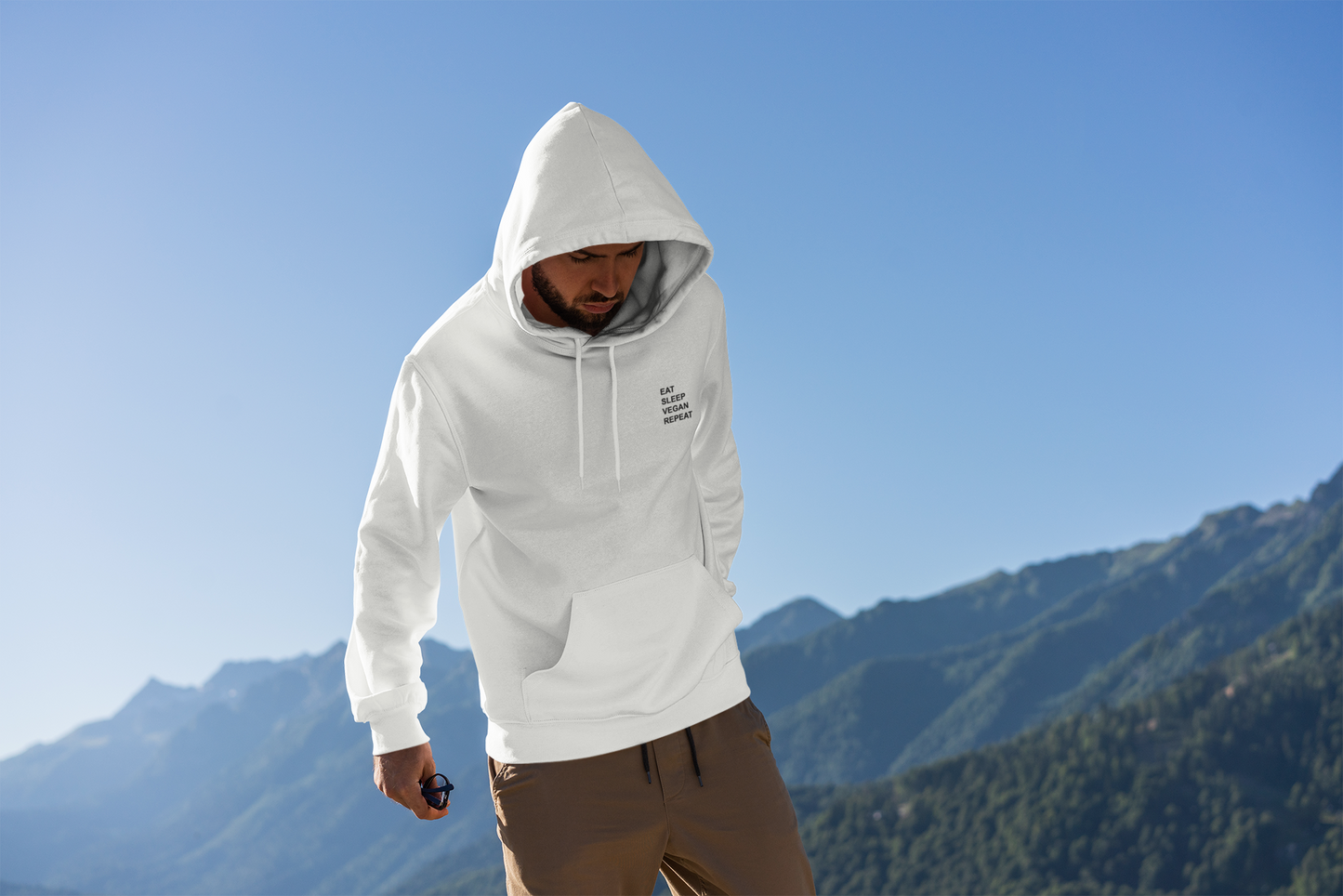 Eat Sleep Vegan Repeat Hoodie Men/Unisex