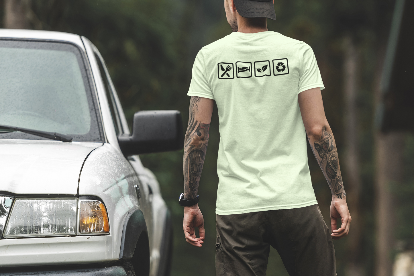 Eat Sleep Vegan Repeat Tee Men/Unisex