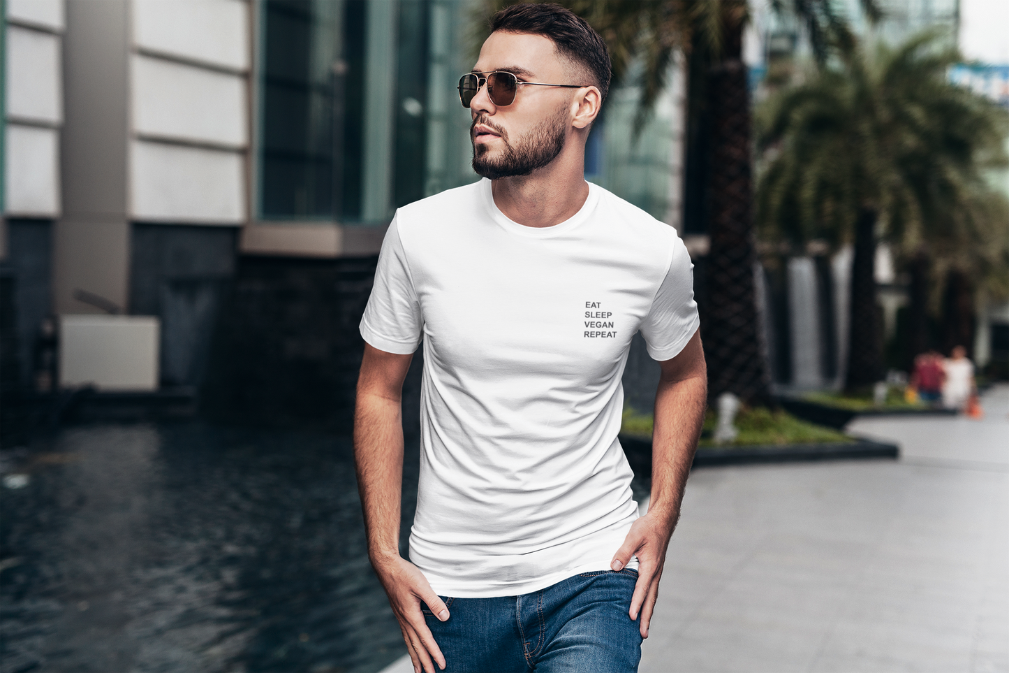 Eat Sleep Vegan Repeat Tee Men/Unisex
