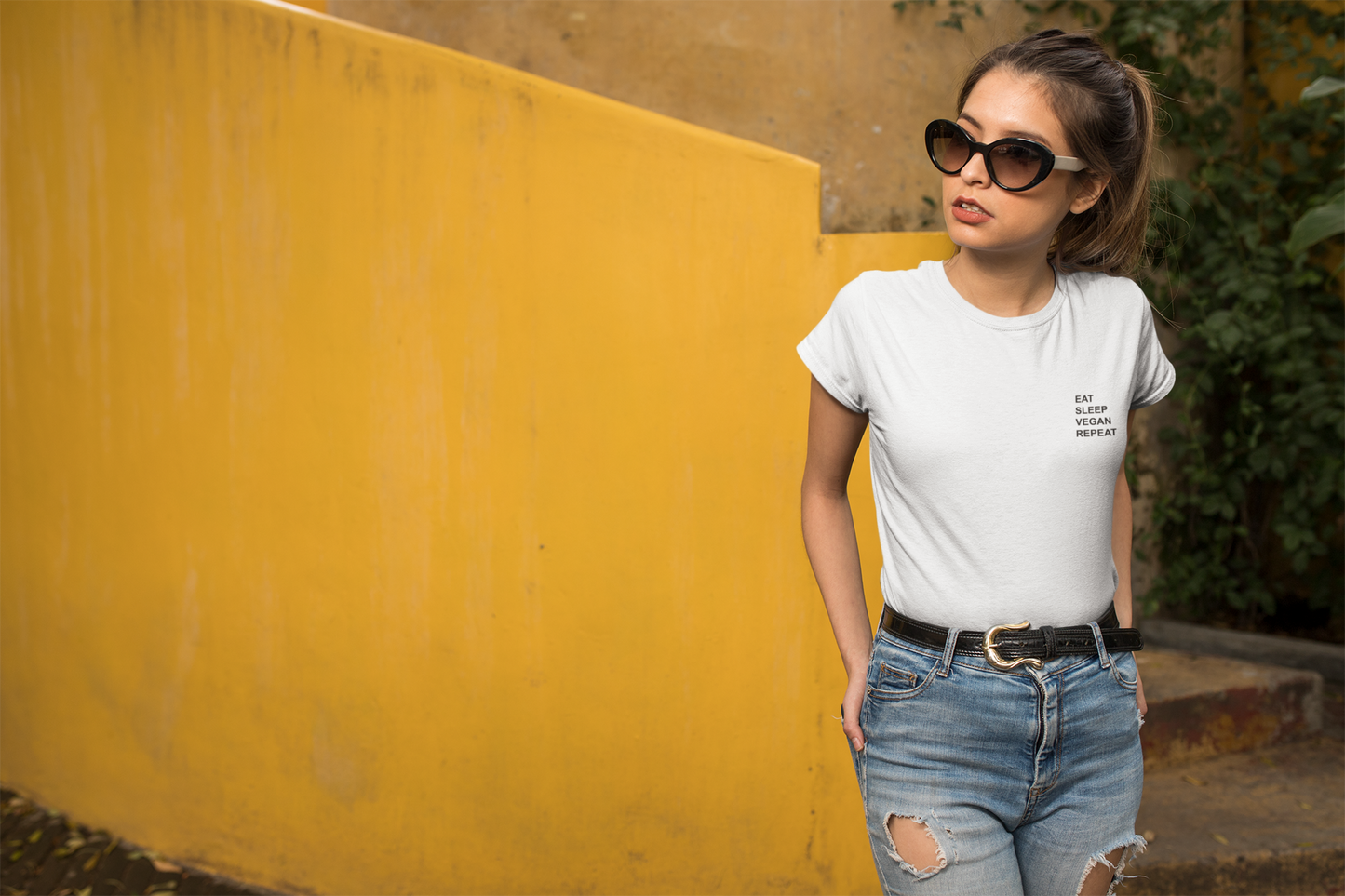 Eat Sleep Vegan Repeat Tee Women