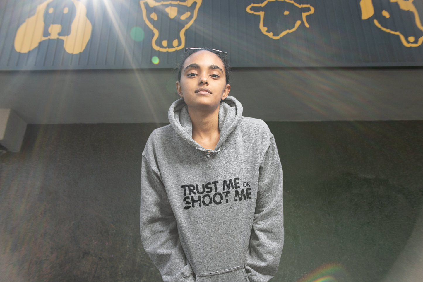 Trust Me or Shoot Me Hoodie Women/Unisex