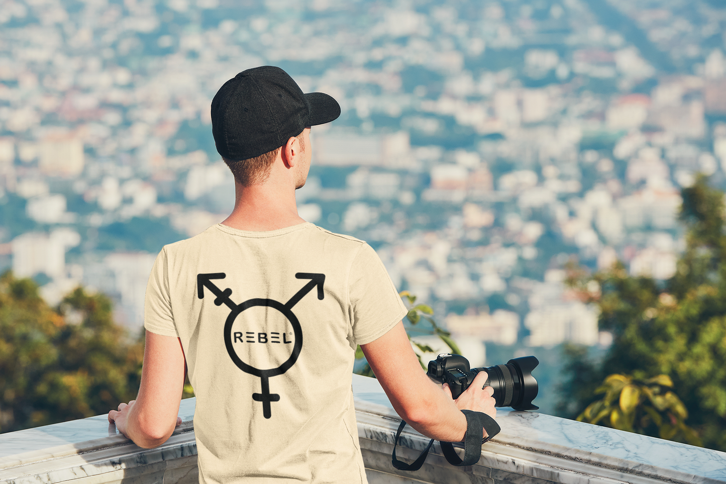 Equal Tee Men/Unisex Black Rond