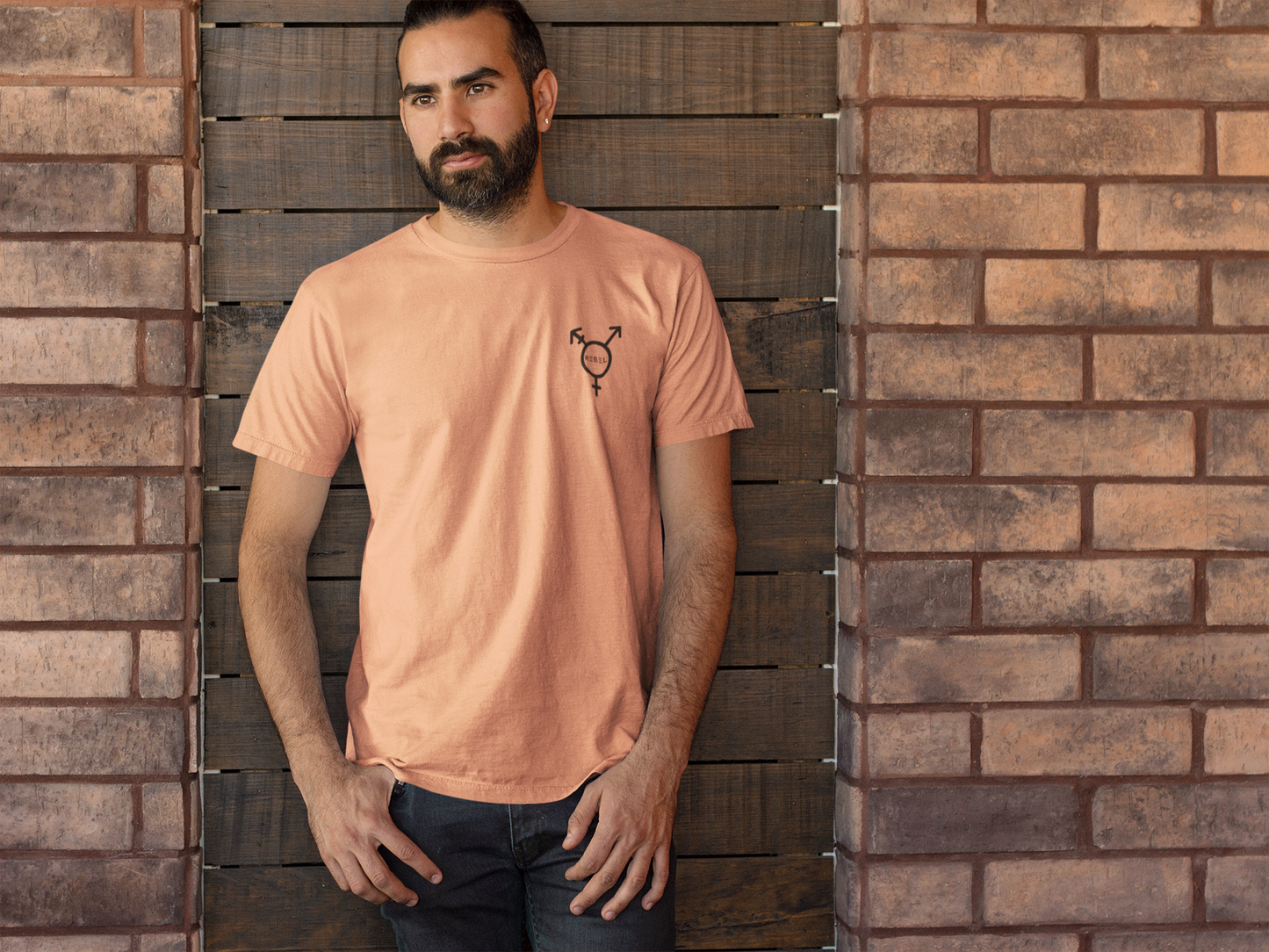 Equal Tee Men/Unisex Black Rond