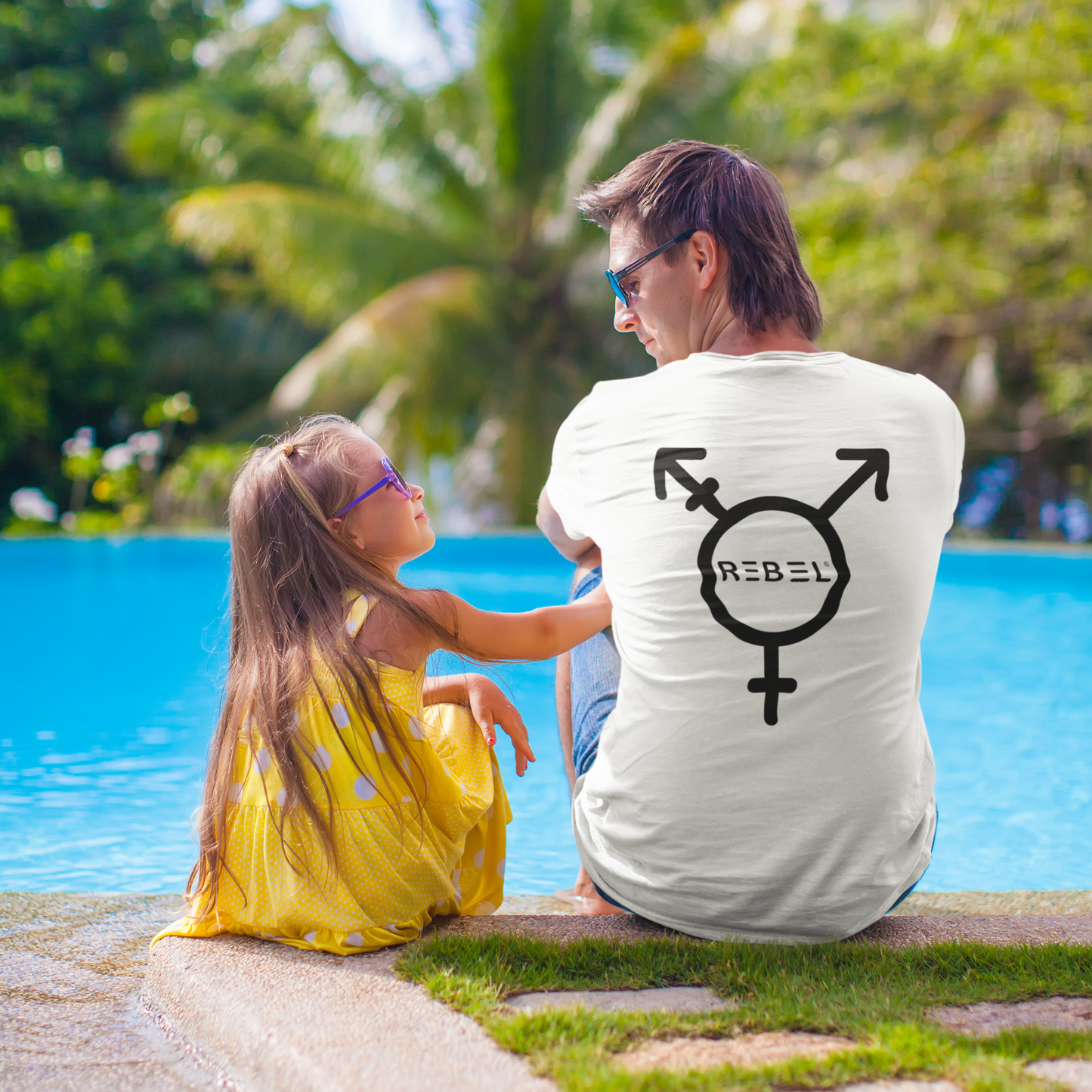 Equal Tee Men/Unisex Black Rond
