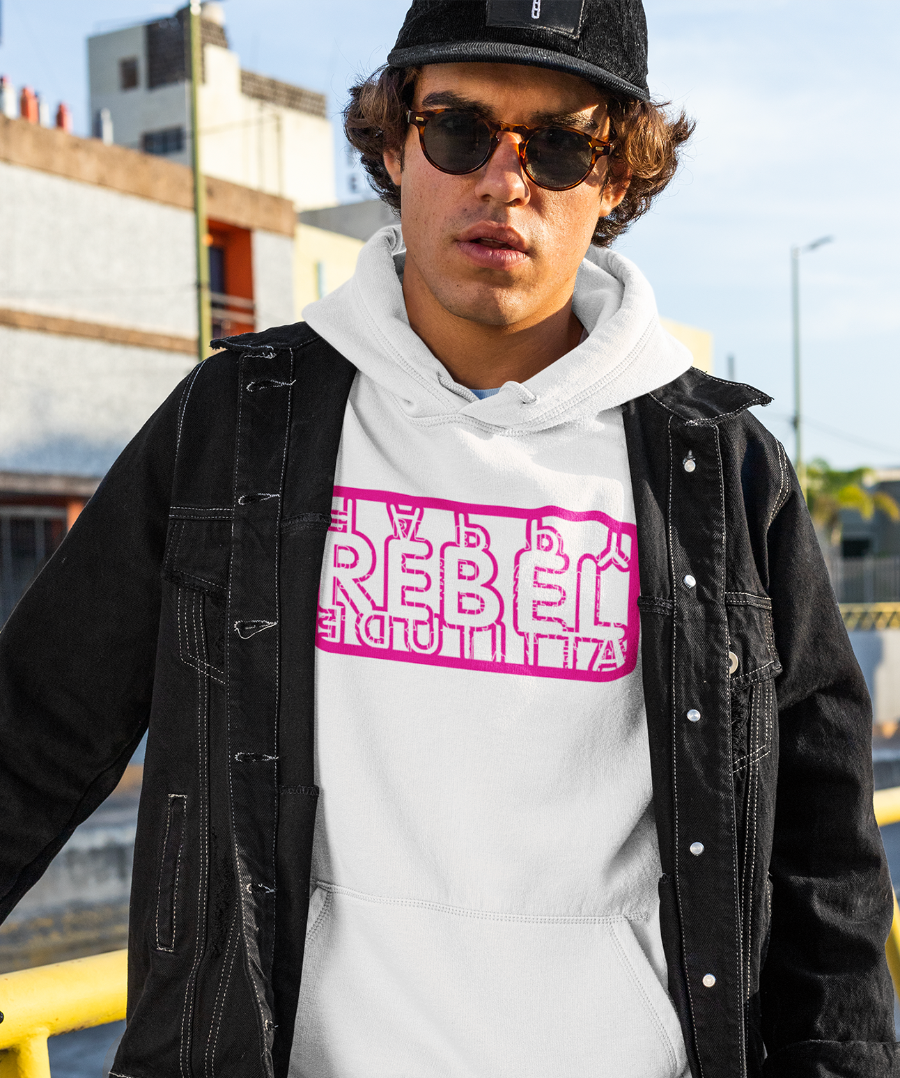 Happy Rebel Attitude Hoodie Men/Unisex