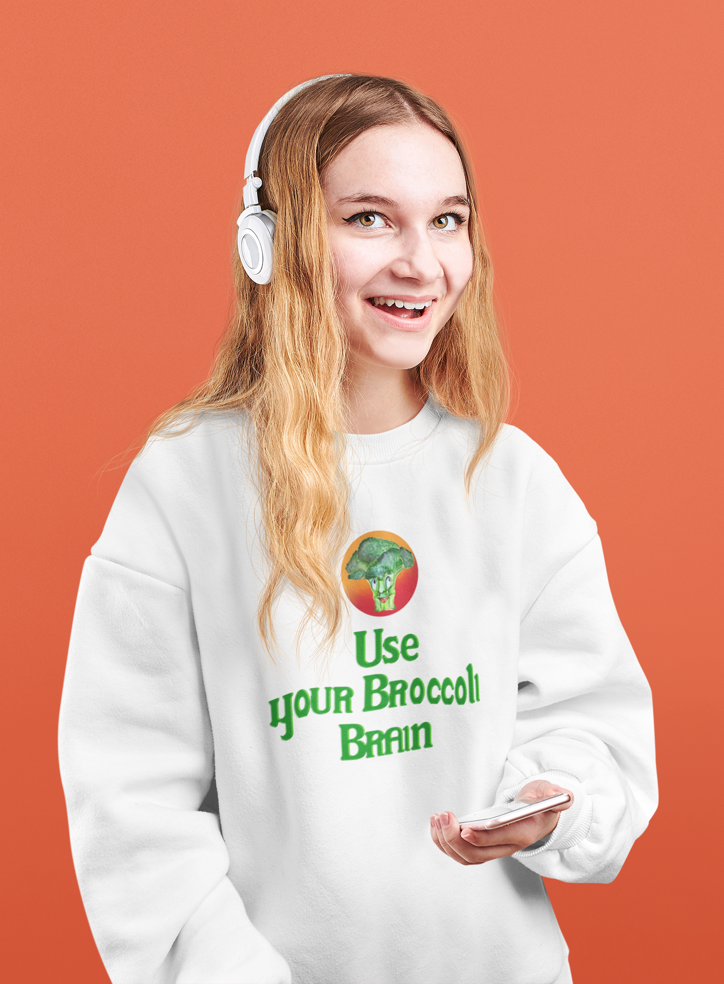 Broccoli Sweater Women/Unisex Baggy
